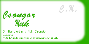 csongor muk business card